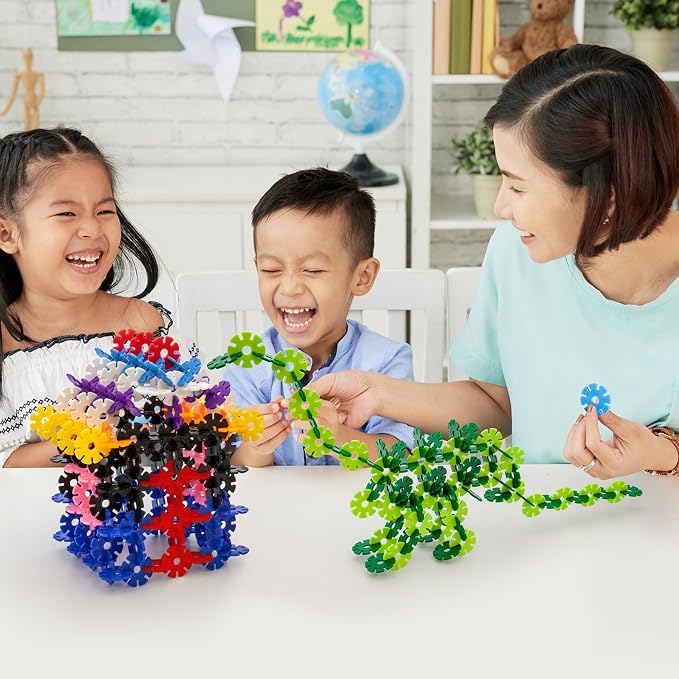 PicassoTiles Building Chip Interlocking Disc Construction Blocks in Yellow Color STEM Learning Early Education Toy Engineering Playset Child Brain Development for Toddlers Girls Boys Kid Age 3+ PTF108