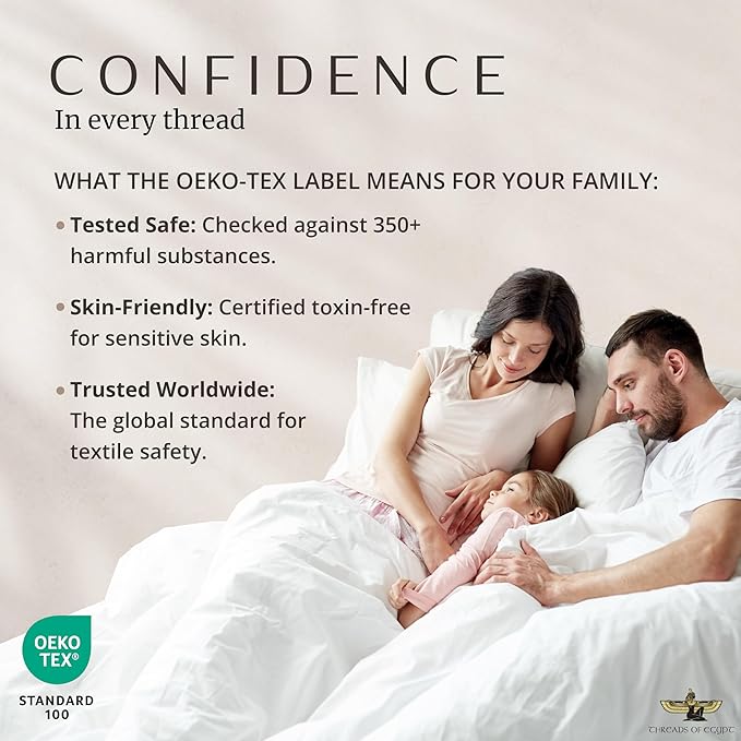 100% Egyptian Cotton Sheets King Size | 1200 Thread Count | CEA Gold Seal Certified | Ultra Soft | Cooling for Hot Sleepers | 18" Deep Pocket | King Size [Grey]