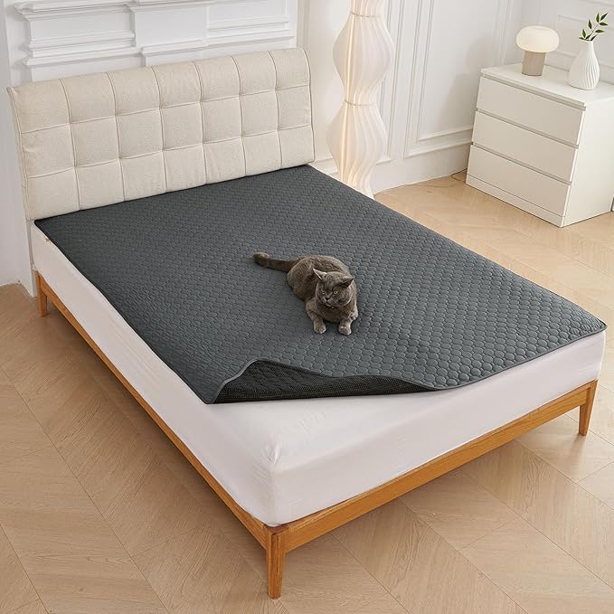 Waterproof Dog Couch Cover Protector Absorbent Quick Dry Non Slip Sofa Cover for Dogs Washable Pet Bed Couch Cover (Grey,28"x39")