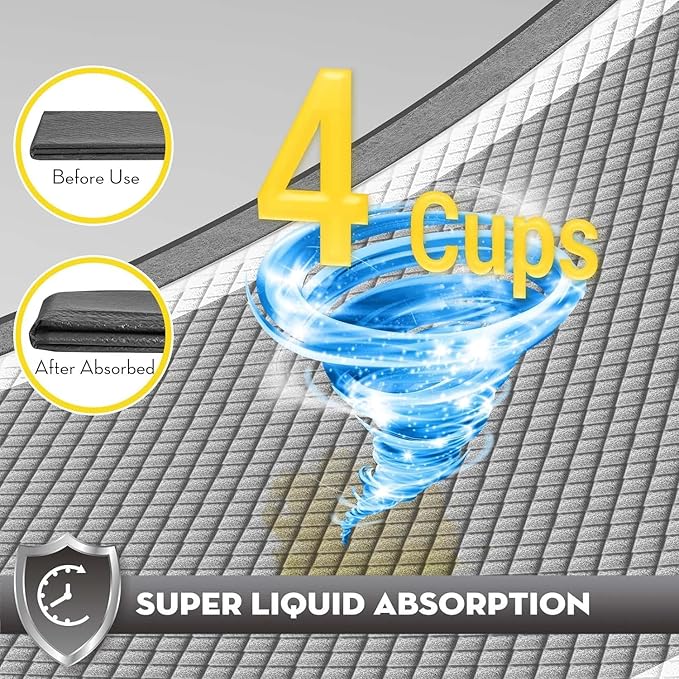CROCI Puppy Pee Pads 22"x22" Charcoal Pee Pads, Odor-Control Charcoal Puppy Pads & Super Absorbent Dog Pads Holds Up to 4 Cups of Urine, Leak-Proof & Quick-Dry Dog Pee Pads, Disposable (50 Counts)