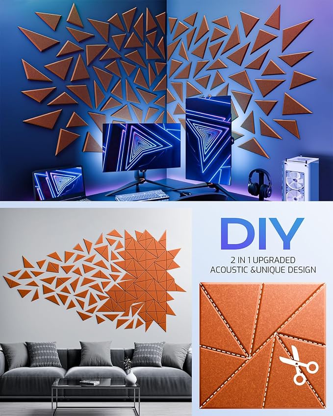 22 Pack Acoustic Panels, Sound Proof Foam Panels