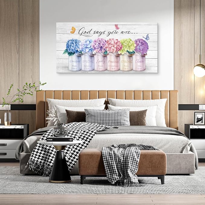 Cao Gen Decor ArtH43050 Inspirational Bible Verse Wall Art: God Says You Are