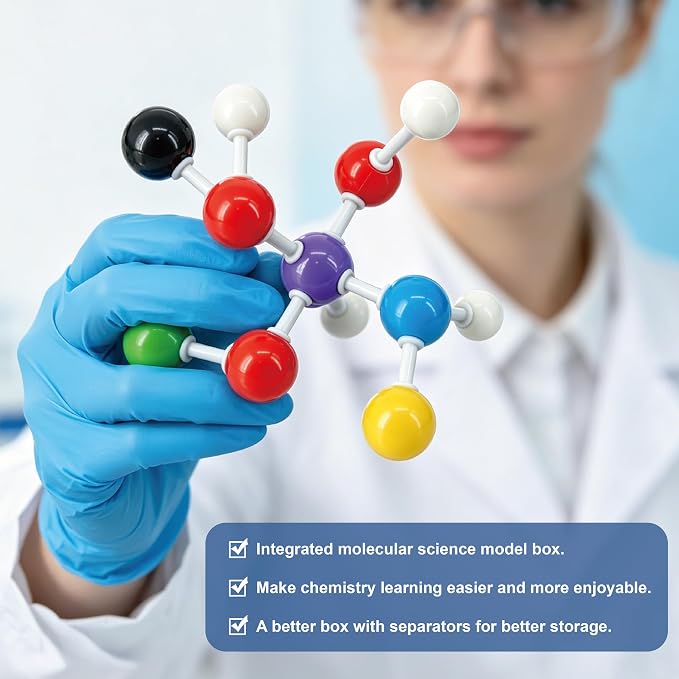 Molecular Model Kit(240 Pieces),Organic Chemistry Model Kit for Organic and Inorganic Chemistry Learning,Chemistry Set,A Fullerene Set