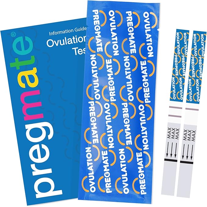 Pregmate 100 Ovulation Test Strips with Numerical LH Result Quantitative Predictor Kit (100 Count)