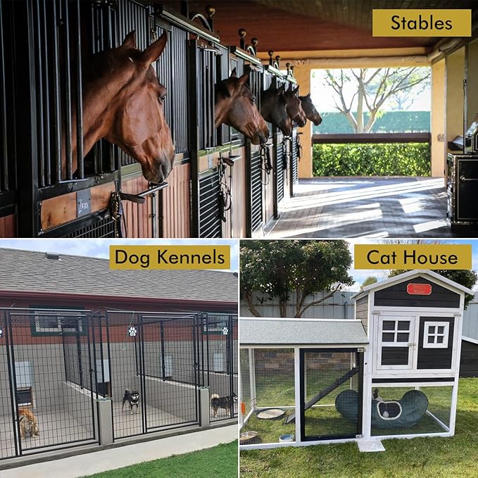 Acrylic Horse Stall Name Plate, 2.4" x 8" Personalized Stall Signs, UV Protected, Custom Pet Name Sign, All Weather Adhesive, Mounting (Gold, Style 1)