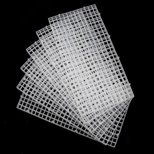 ALEGI Aquarium Fish Tank Divider Plastic Egg Crate Aquarium Filter Bottom Tray Plastic Grid (S 6pcs)