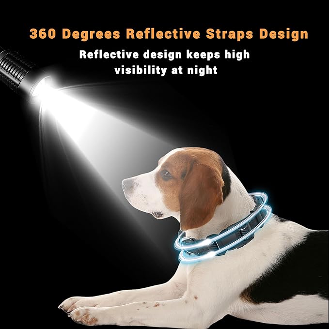 2 Pack Reflective Dog Collar with Safety Locking Buckle, Adjustable Soft Breathable Comfortable Nylon Pet Collar for Small, Medium and Large Dogs, Black, XL