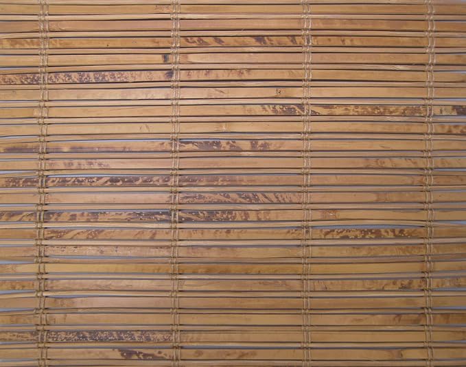Cordless Woven Wood Roman Shades, 33W x 60H, Winthrop Camel, Sizes 20-72 Wide