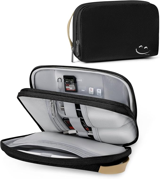 Travelkin Travel Cord Organizer, Electronic Organizer Travel Case, Cable Organizer Bag For Cords,Chargers Phone, Sd Card,Usbs