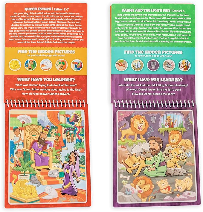 3 Pack Bible Activity Books for Kids Ages 3+: Old Testament & New Testament Set