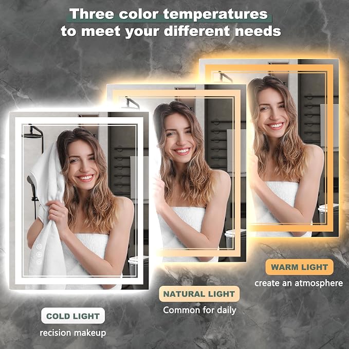 72x32 Inch LED Bathroom Mirror