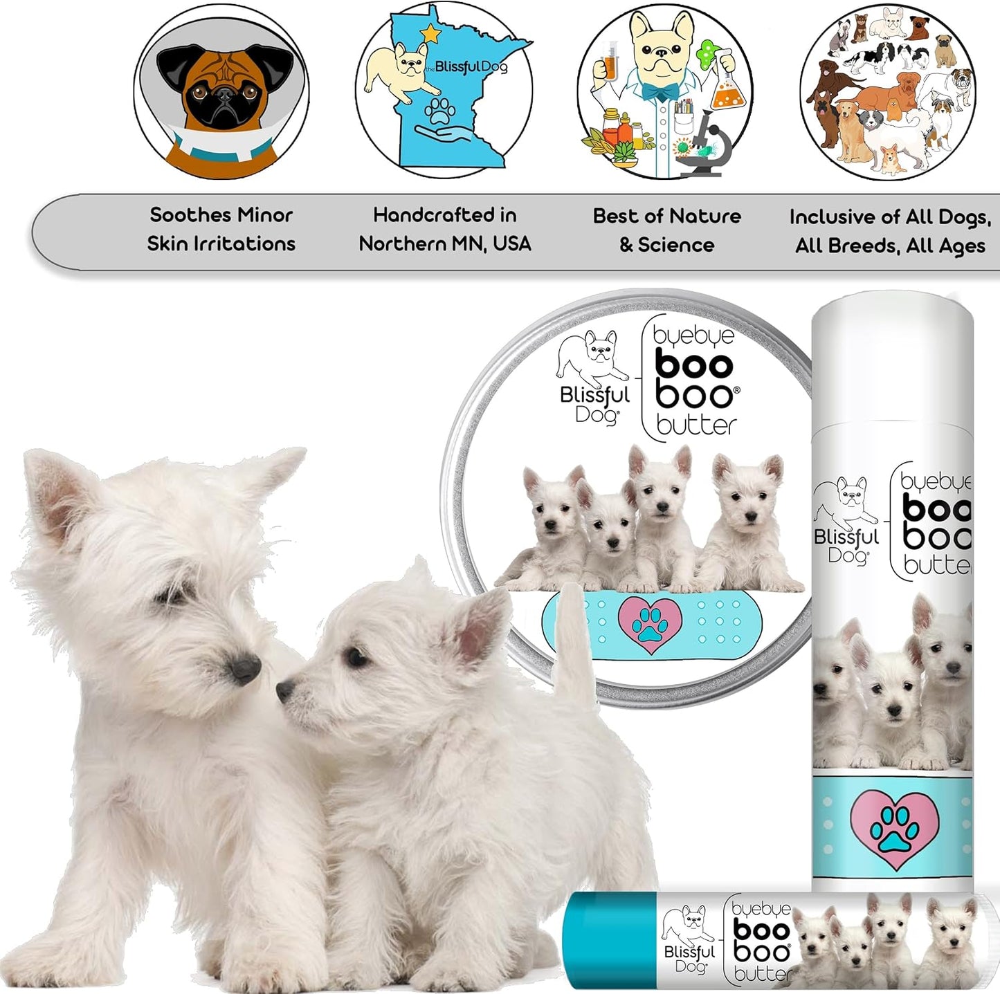 The Blissful Dog West Highland Terrier Boo Butter, 2 oz