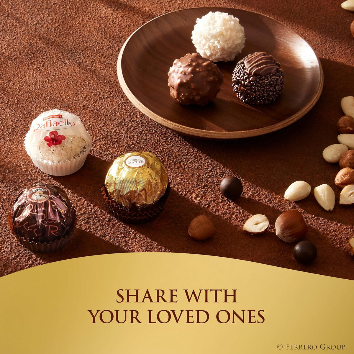 Ferrero Collection gourmet gift box, 24 assorted confections with hazelnut, dark chocolate and coconut, 9.1 oz