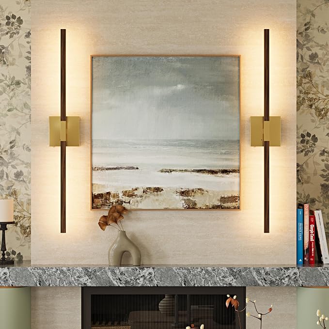 Rayogale Rechargeable Battery Operated Wall Sconce Set 2, 8000mAh Cordless