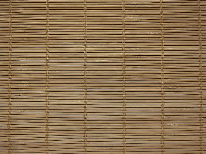 Cordless Woven Wood Roman Shades, 51W x 48H, Bayhead Natural, Sizes 20-72 Wide