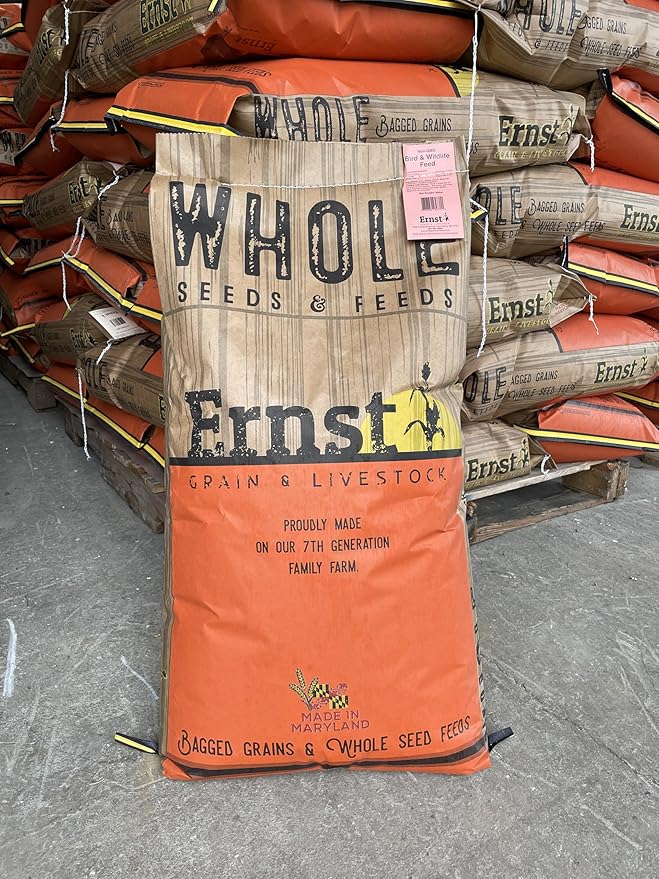 Ernst Grain & Livestock's Bird and Wildlife Feed – Perfect for Birds, Ducks, Squirrels, Turkeys, Rabbits, Geese, and Deer – Non-GMO Wild Animal & Bird Feed for Outside Feeders (46 Pounds)