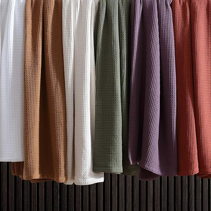 Eddie Bauer - Queen Blanket, Super Soft & Medium Weight, Softens Every Wash (Solid Waffle Purple, Queen)