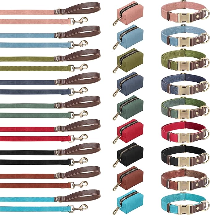 Didog Soft PU Leather Dog Collar for Large Dogs,Classic Adjustable Wide Dog Collars with Quick Release Metal Buckle,Easy Clean and Comfortable with Nylon Lining,Red,XL Neck 20-27", Width 1.2"