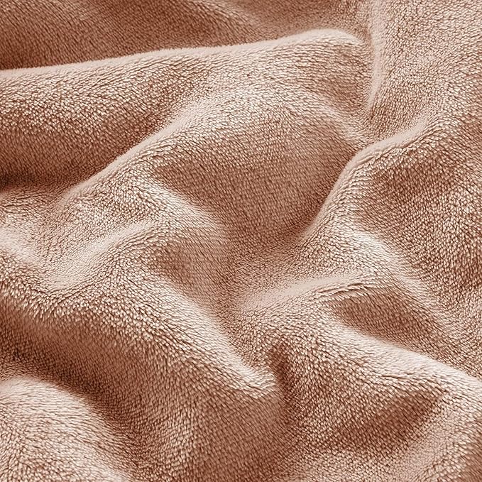 IR Imperial Rooms Camel Sherpa Blankets Queen Size for Bed - Wholesale Bulk Pack of 9 Sherpa Blankets - Soft Fluffy Throw Blanket for Hotels, Guest Bedroom, 90x90 Inches
