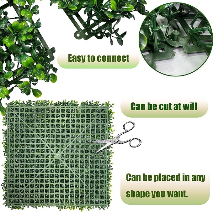 Artificial Boxwood Panels, Garden and Indoor Outdoor Plant Wall&Fence Covering