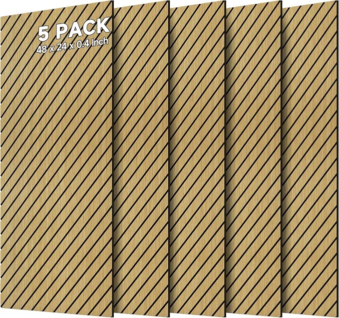Art Acoustic Panels for Wall, 5 Pack Sound Absorbing Panels, 47.2” x 23.6”