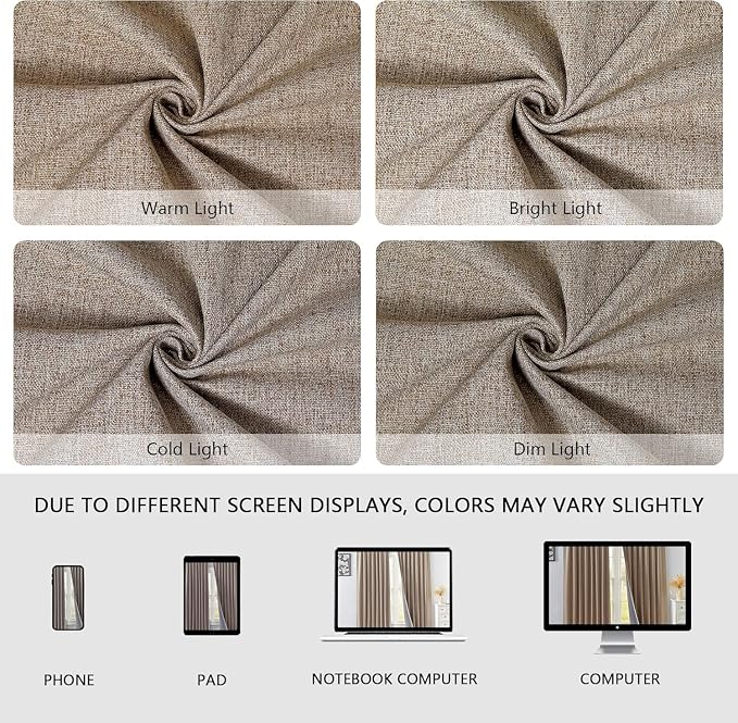 IGEMAEVE 100% Blackout Curtains