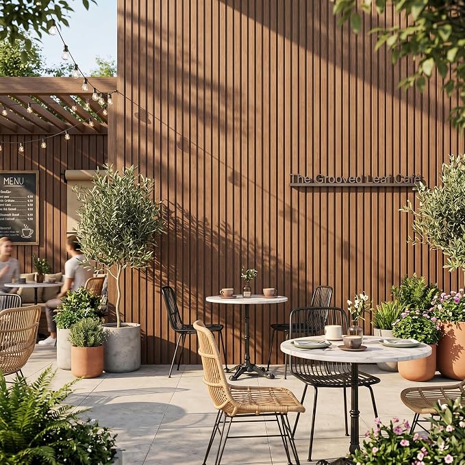 From Plain to Beautiful in Hours WPC Exterior Wall Slat Panels Waterproof