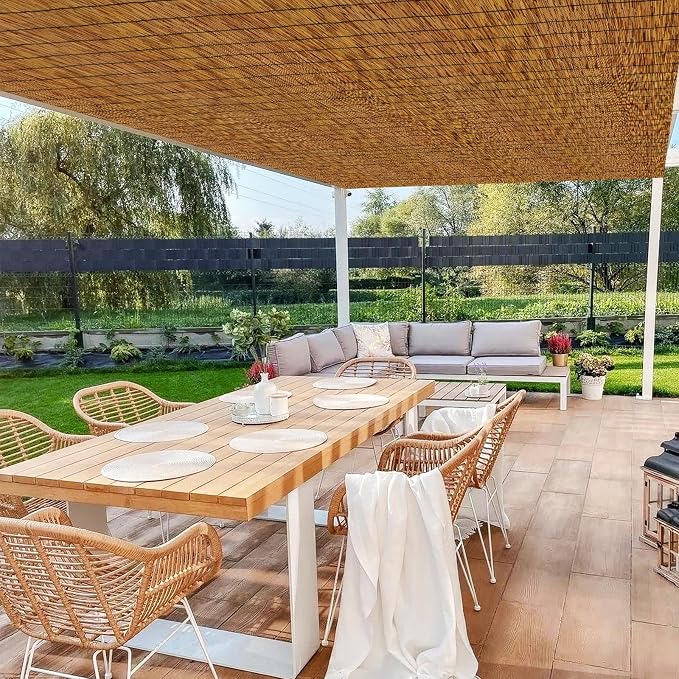 Bamboo Fencing–Handwoven, Bamboo Wall Panel Outdoor Privacy Reed Screening