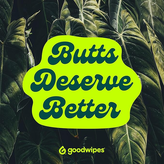 goodwipes Flushable Butt Wipes - Extra Large Adult Wet Wipes For Women & Men - Bathroom Essentials - Sewer & Septic Safe - Cedar, 153 Count (3 Packs + 3 Individually Wrapped)