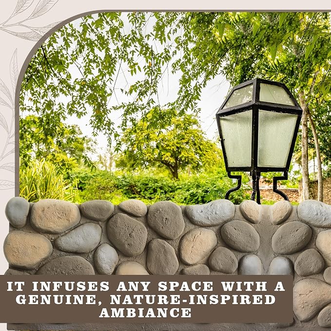 1 Pack PU Faux Stone Panel 47"w x 23.23"h x 2"d Stone Veneer