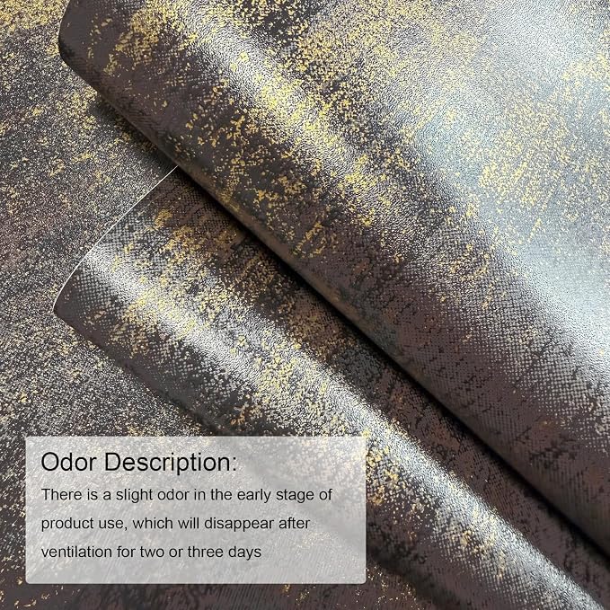 JiffDiff Vintage Metallic Peel and Stick Wallpaper Industrial Metallic Concrete