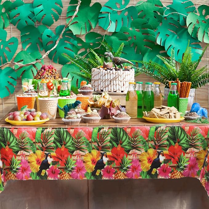 Kochorie 100 Ft X 54 Inch Hawaiian Luau Party Tablecloth Roll