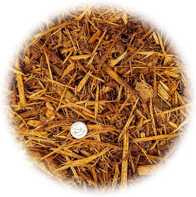 Gardenera Premium Yellow Mulch - Transform Your Landscape with Natural Elegance - 1 Quart