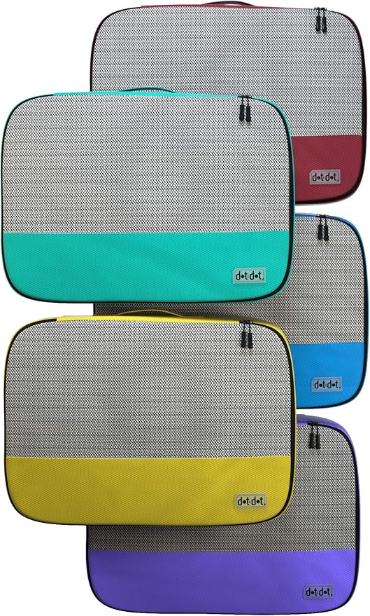 Large Packing Cubes for Travel - 5pc Packing Cubes for Suitcases - Lightweight Luggage Organizer Bags