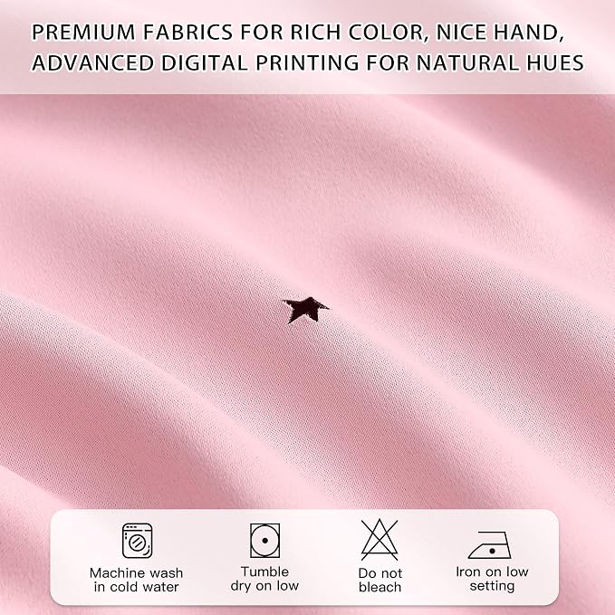 XiDi Light Pink Girls Curtains for Bedroom, Girls Room Blackout Curtains for 63