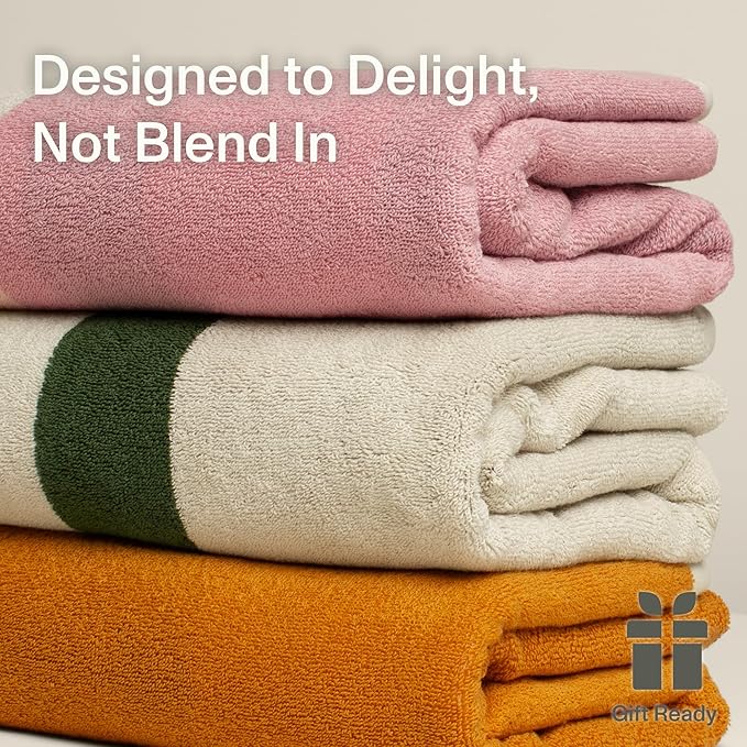 Towels - Ultra Soft, Thick and Plush, Reversible - 2 PC Luxury Hand Towels (16"x 28"), 550 GSM,100% Combed Cotton, Made in Portugal, Perfect for Home and Bathroom,Amber Charcoal-Janus