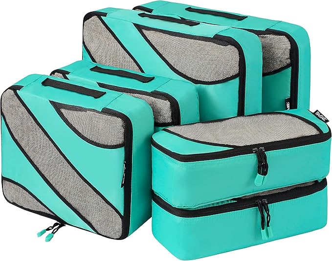 BAGAIL 6 Set Packing Cubes,Travel Luggage Packing Organizers