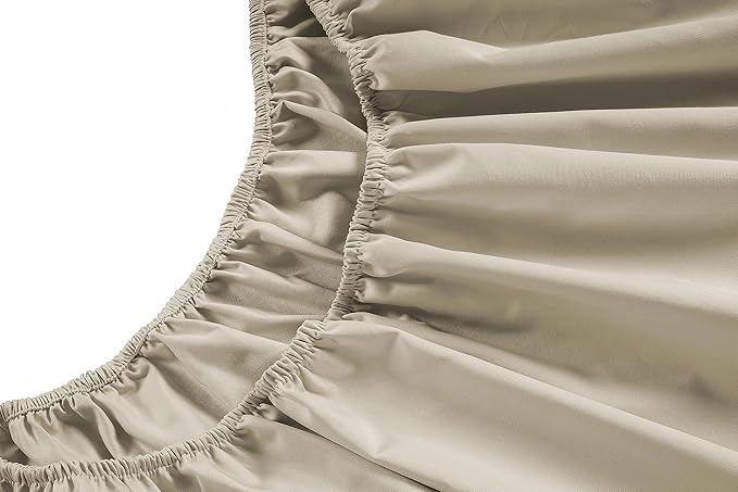 LANE LINEN 100% Cotton Bed Sheets Full Size Bed – 450 Thread Count Soft & Cooling Sateen Weave, 15” Deep Pocket Fully Elasticized Fitted Sheet, Breathable & Fade-Resistant Hotel Bedding, Linen