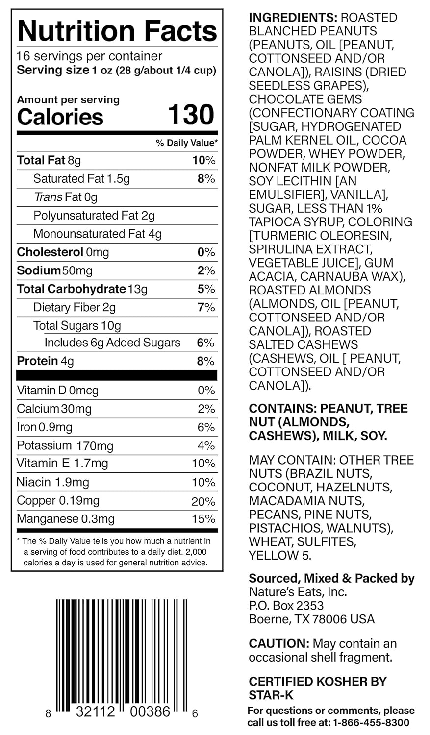 Nature's Eats Nuts for Recovery Muscle Trail Mix, Oz, Assorted, 16 Oz