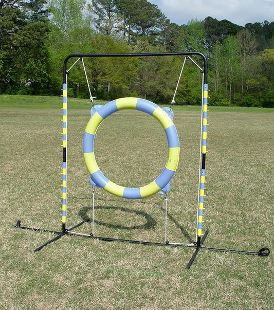 Agility Tire Jump - Double Walled Inflatale Tires with a Metal Frame Setup for Competition and Training