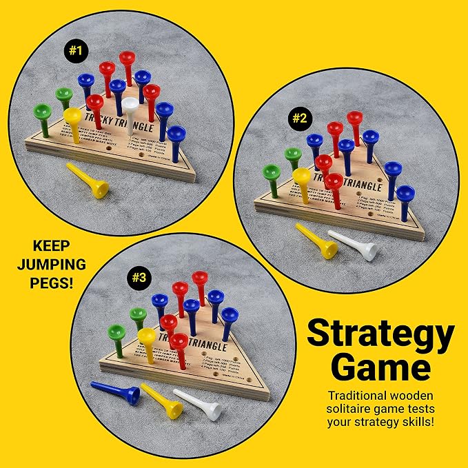 U.S. Toy Tricky Triangle Game - Travel Games, Assorted, MU845