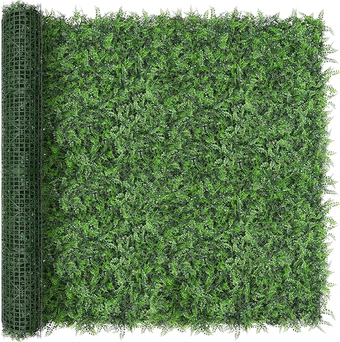Artificial Green Wall Panels: 6FTx12FT Boxwood Hedge Green Wall Decor Backdrop