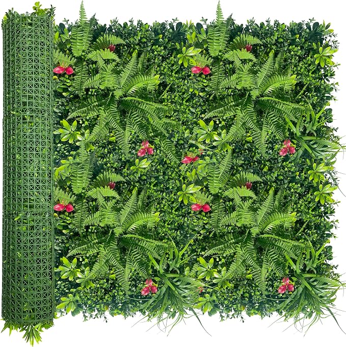 ODTORY Artificial Grass Wall Backdrop Panels Roll: 40X120 in UV-Anti Greenery