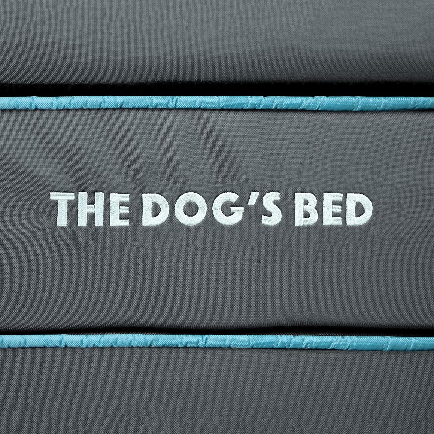 The Dog’s Bed Orthopedic Headrest Dog Bed XXL Grey/Blue 54x36, Memory Foam, Pain Relief for Arthritis, Hip & Elbow Dysplasia, Post Surgery, Lameness, Veterinary Approved, Waterproof Washable Cover