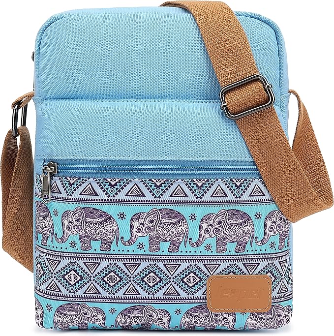 Leaper Girls Crossbody Purses for Kids 2 PCS Cross Body Bag Women Messenger Bag Girls Canvas Bag Cross Body Purse Set