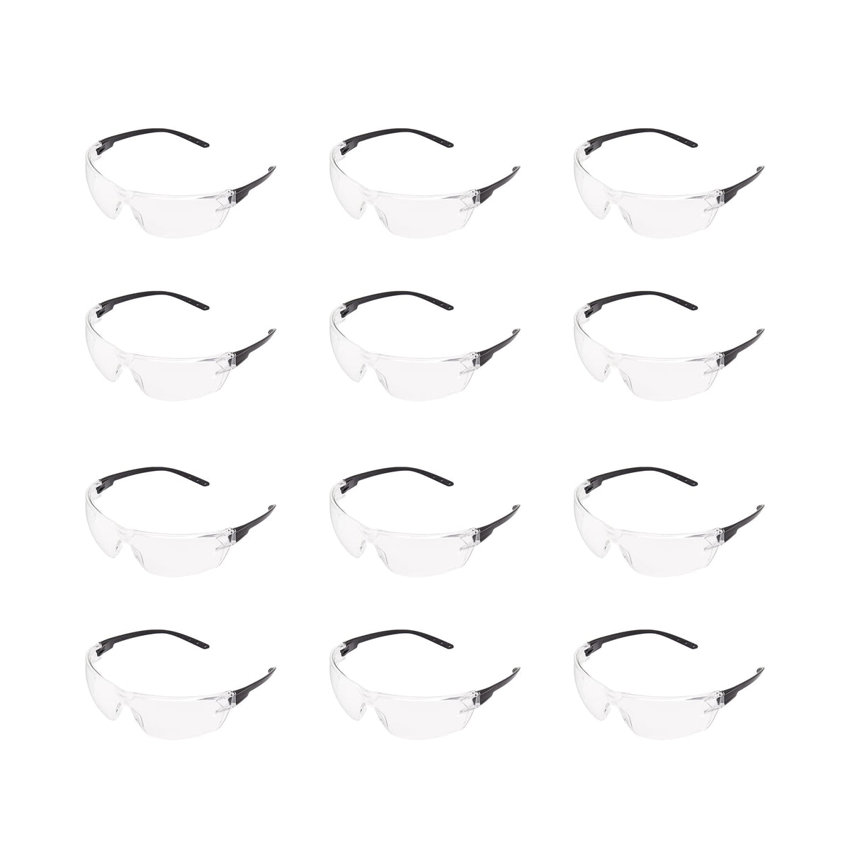 Amazon Basics Anti-Fog Safety Glasses – UV Protection, Scratch-Resistant, 12-Pack