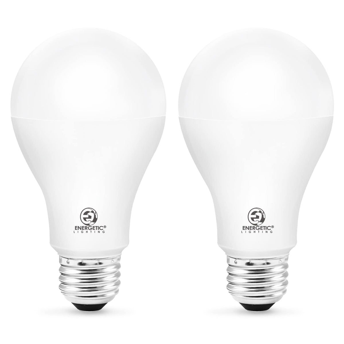 ENERGETIC SMARTER LIGHTING A21 LED Bulb – 2300 lm, 2700K Soft White, 2-Pack, UL Listed, Non-Dimmable