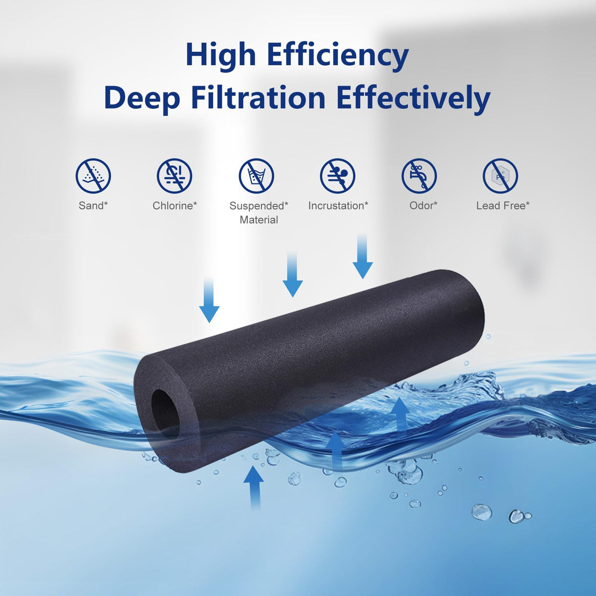 FYAEWPA 2 Pack Replacement Filter for Water-drop WD-PF-01A Plus – Reduces PFOA/PFOS & Chlorine