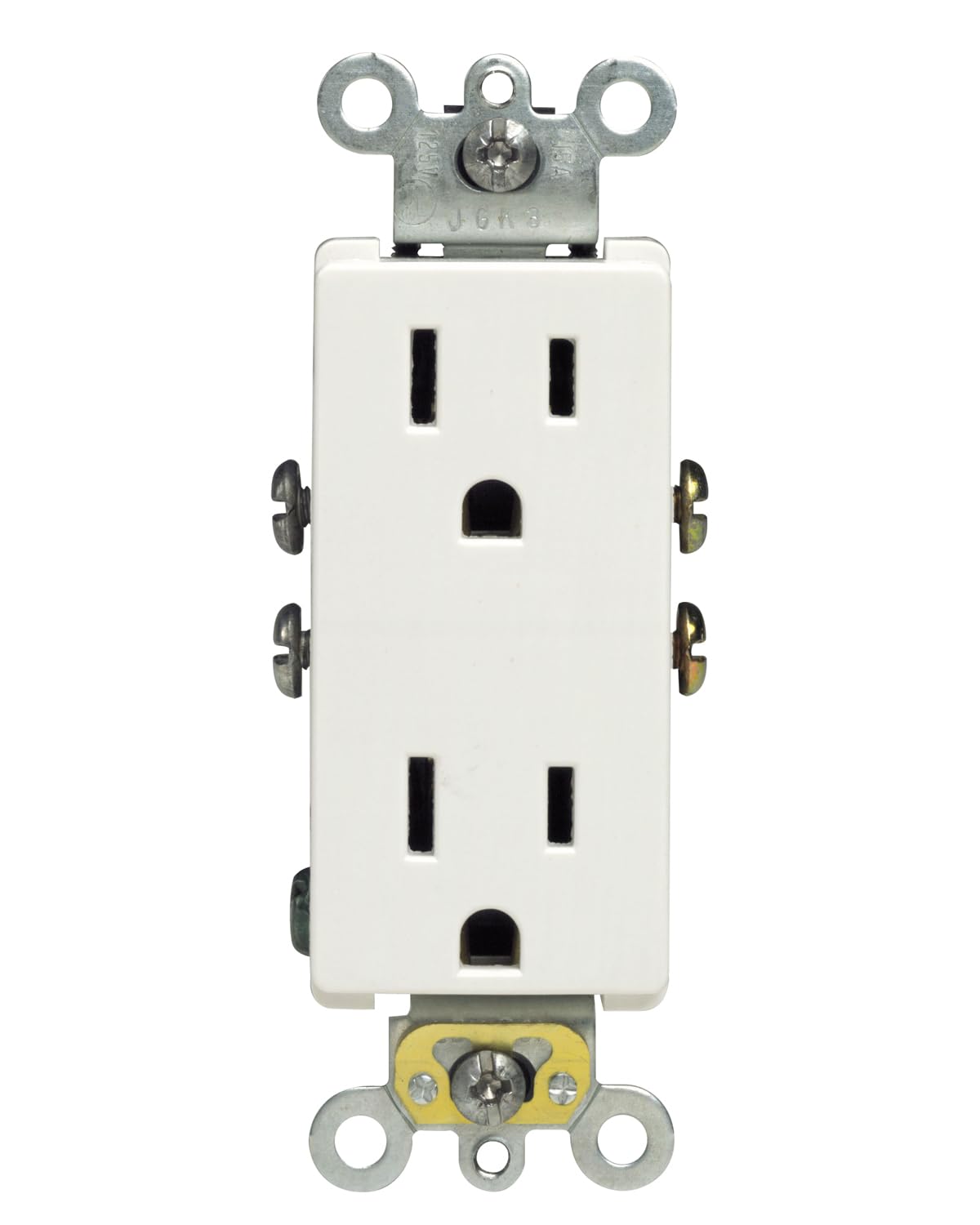 Leviton 5325-WMP 15A 125V Decora Duplex Receptacle – Residential Grade, 10-Pack, White