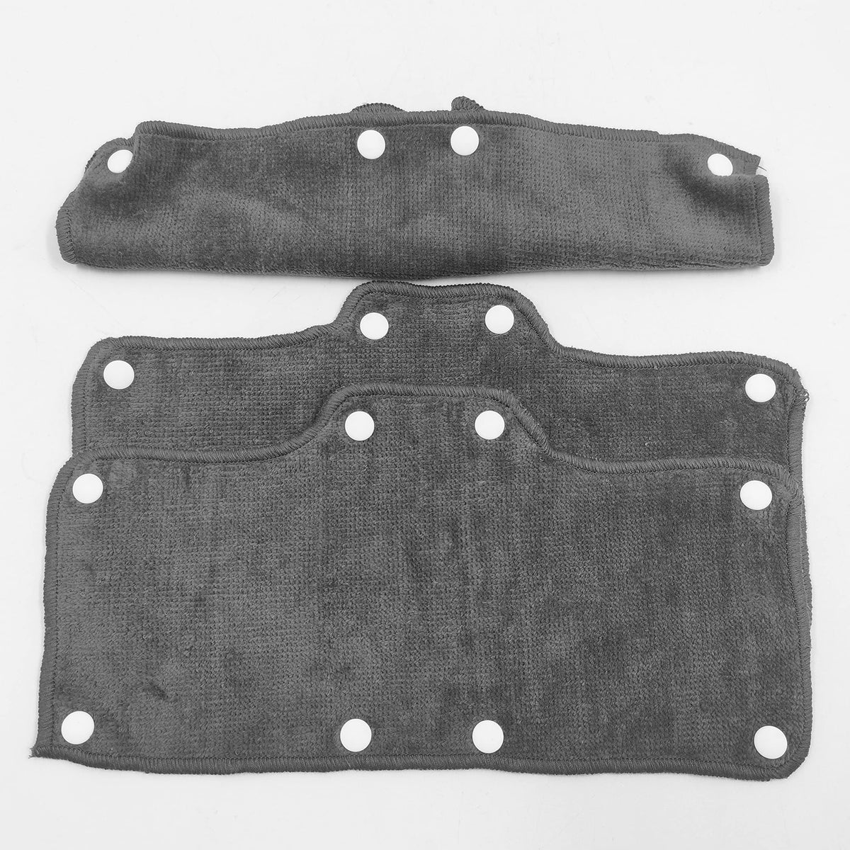 NAEE Dark Gray Velvet Sweatband for Hard Hats – Washable, Snap-On (6pcs)